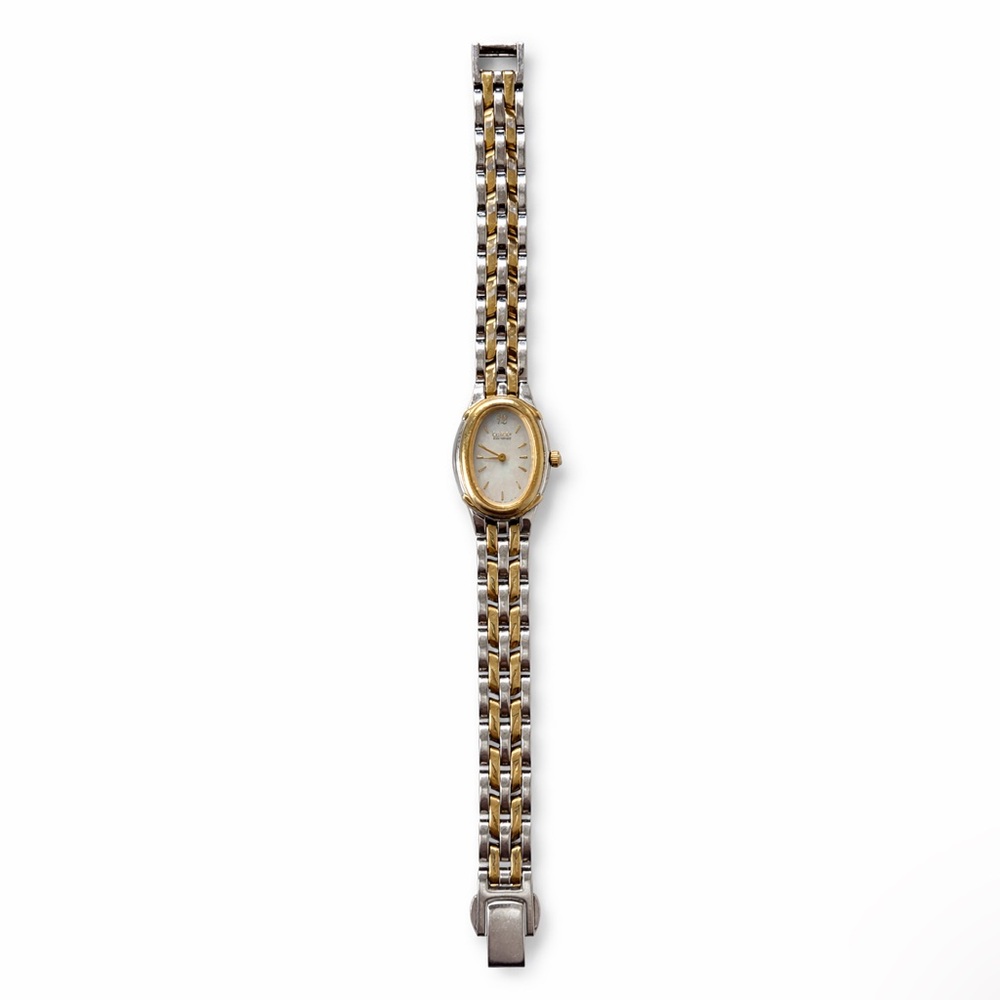 Citizen Women's Eco Drive MOP Gold and Silver Watch